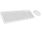 Alcatroz Jellybean-U2000 Keyboard and Mouse Combo (White) HT