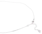 Swarovski Attract Cluster Pendant Necklace - White/Rhodium Plated