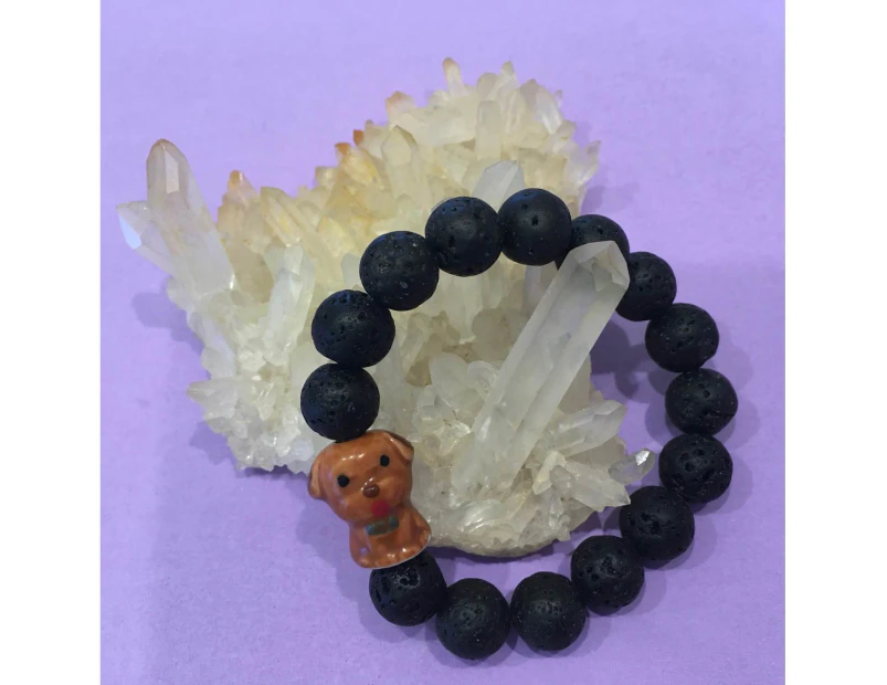 Kids Chinese Zodiac Lava Aromatherapy Diffuser Bracelets - Year of the Rabbit - Lunar New Year - Year of the DOG