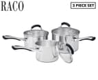 RACO 3-Piece Contemporary Stainless Steel Saucepan Set 1