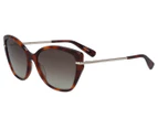 Longchamp Women's Oversized Cat Eye LO627S57 Sunglasses - Havana