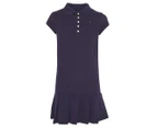 Tommy Hilfiger Youth Girls' Short Sleeve Solid Fig Tee Dress - Evening Blue