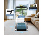 Costway 2 IN 1 Electric Desk Treadmill 12kmh APP, Folding Running Machine Home Gym Walking Pad 120kg Capacity, Silver