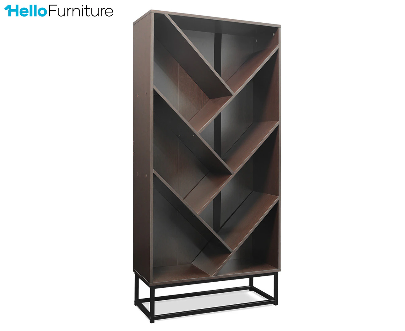 HelloFurniture Zoe Wine Cabinet - Dark Brown