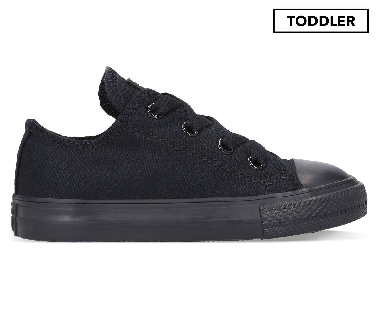 Converse Toddler Chuck Taylor All Star Low Top Sneakers - Black Monochrome  