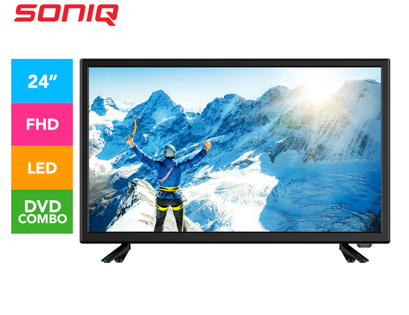 SONIQ 24" FHD LED LCD Digital TV w/ DVD Combo E24FB40A