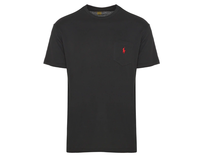Polo Ralph Lauren Men's Short Sleeve Classic Fit Pocket Tee / T-Shirt / Tshirt - Black