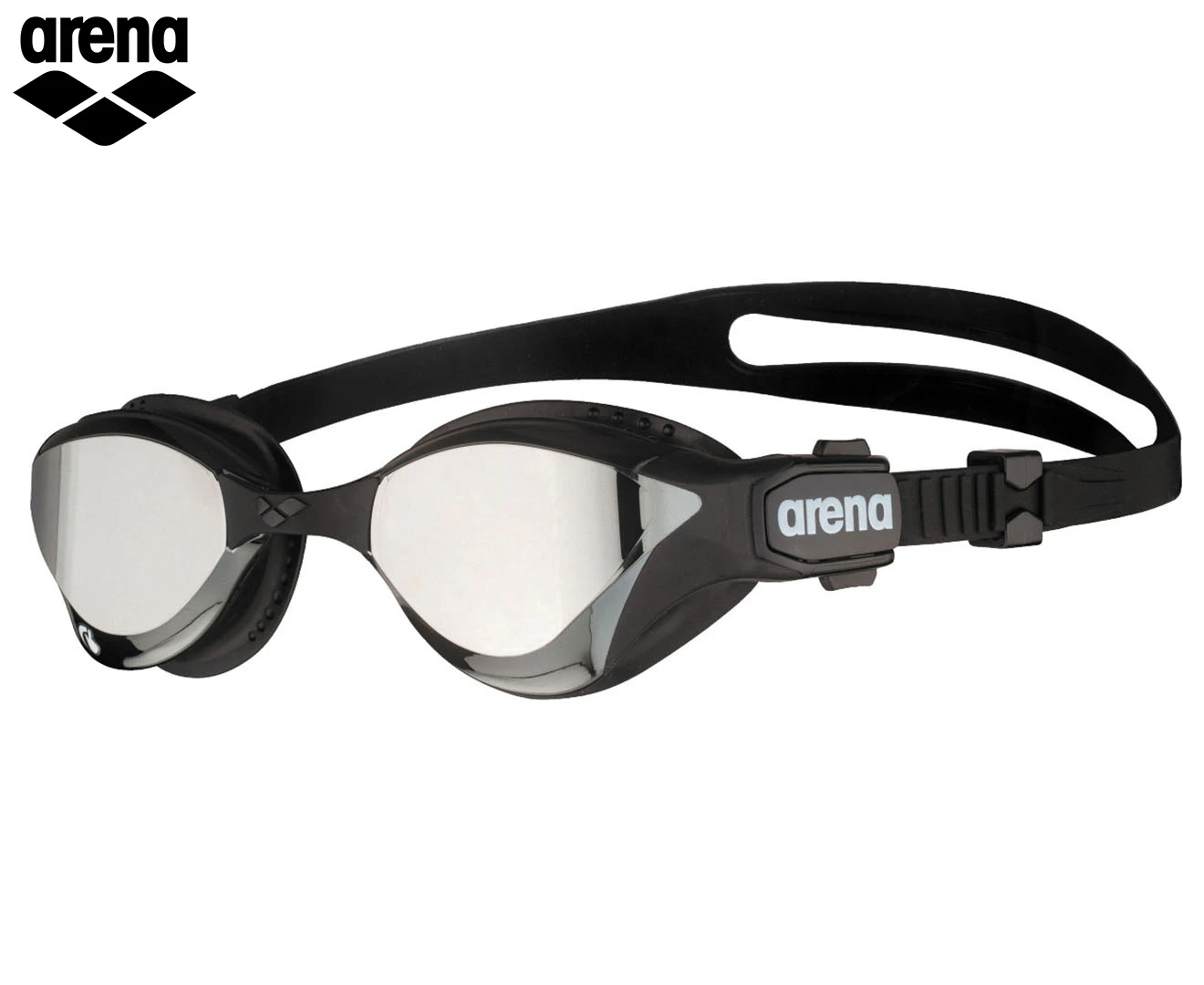 Arena Cobra Tri Swipe Tri Mirrored Goggles - Silver