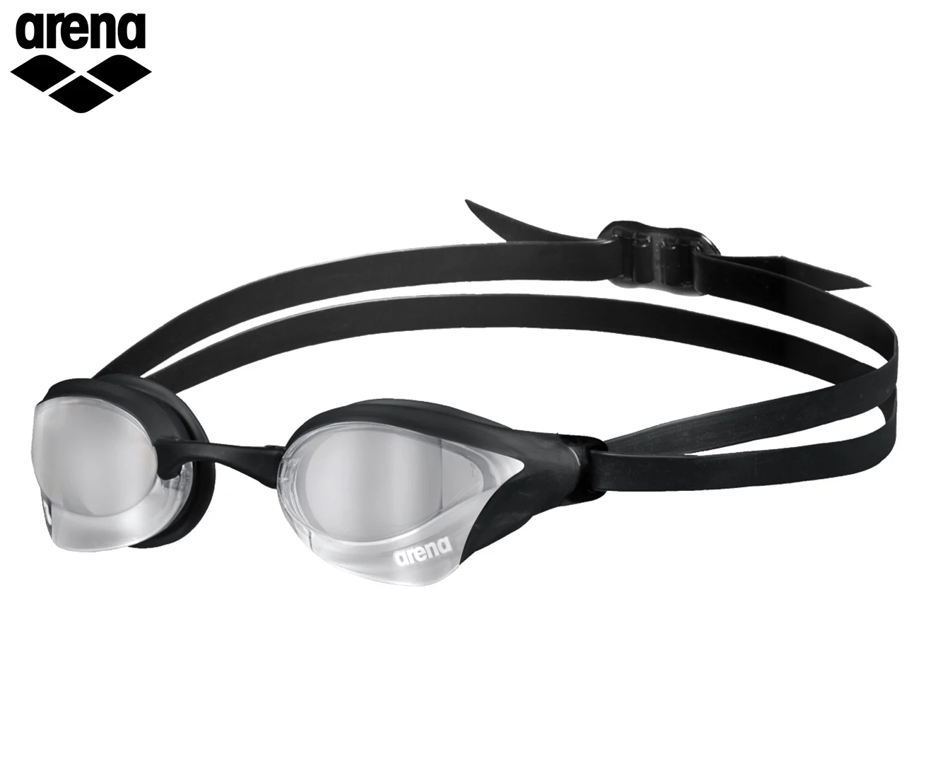 Arena Cobra Core Swipe Mirrored Goggles - Silver