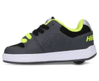 Heelys Boys' Cement 1-Wheel Skate Shoes - Charcoal/Black/Bright Yellow