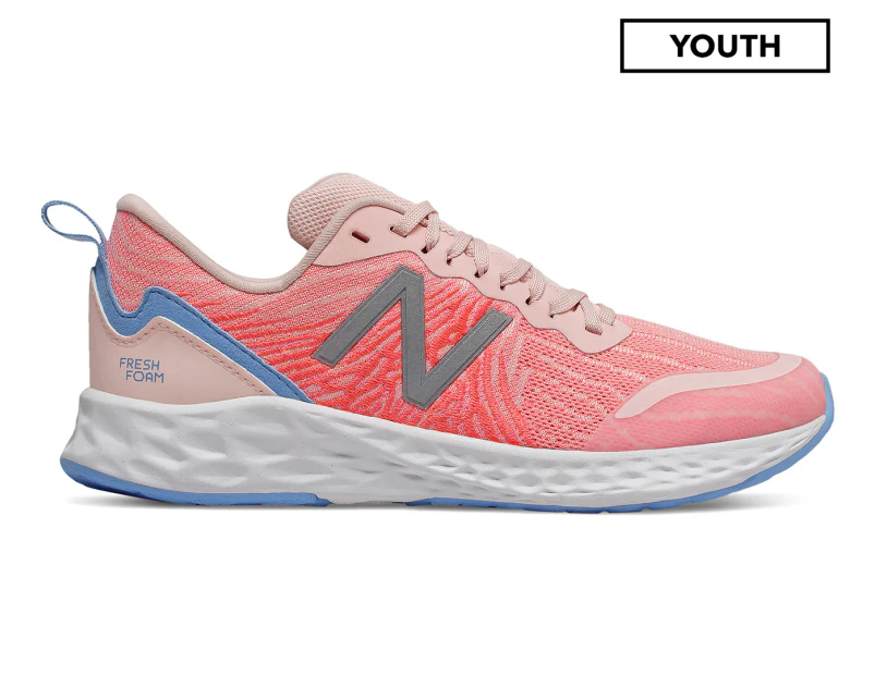 New Balance Girls' Fresh Foam Tempo Running Shoes - Peach Soda/Tahitian Pink/Team Carolina