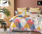 Gioia Casa Eli Reversible King Bed Quilt Cover Set - Multi