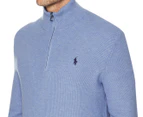 Polo Ralph Lauren Men's Long Sleeve Classic Half-Zip Sweater - Blue