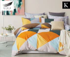 Gioia Casa Asher Reversible King Bed Quilt Cover Set - Multi