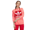 Adidas Originals Women's Trefoil Crew Sweatshirt - Flash Red