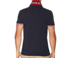 Polo Ralph Lauren Men's Short Sleeve Slim Fit Aviator Knit Polo Shirt - Navy