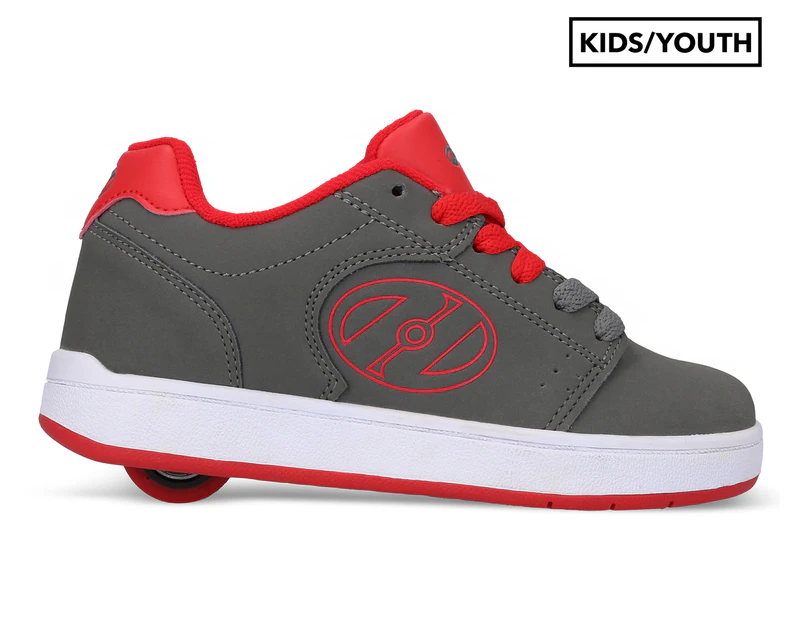 Heelys Boys' Asphalt 1-Wheel Skate Shoes - Charcoal/Red