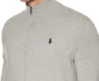 Polo Ralph Lauren Men's Long Sleeve Full-Zip Classic Sweater - Grey Heather