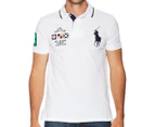 Polo Ralph Lauren Men's Short Sleeve Slim Fit Classic Embroidered Polo Shirt - White