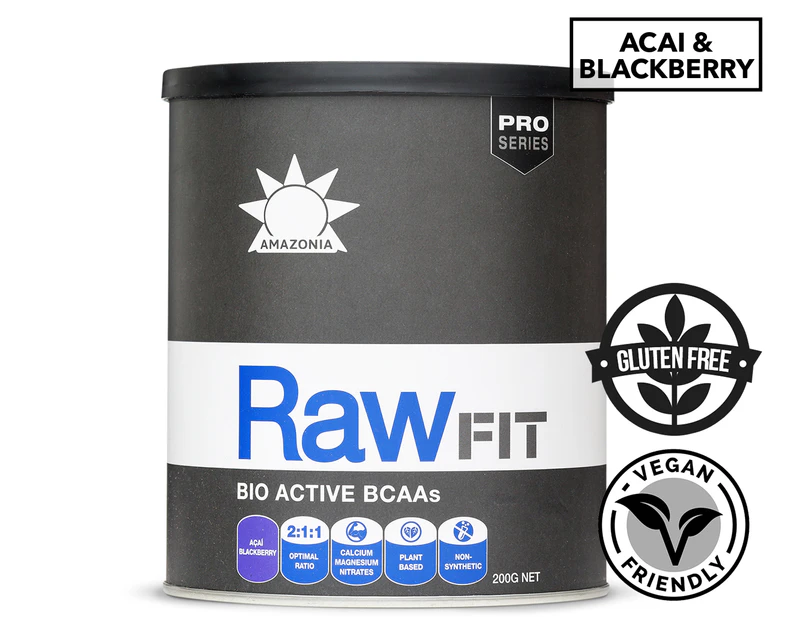 Amazonia RawFIT Bio Active BCAAs Acai & Blueberry 200g / 40 Serves