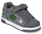 Heelys Boys' Dual Up X2 2-Wheel Skate Shoes - Grey/Lime