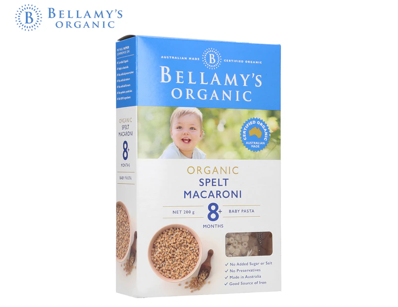 Bellamy's Organic Baby Pasta Spelt Macaroni 200g