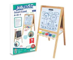 Jolly Kidz 4-In-1 Smart Easel Chalkboard, Whiteboard, Magneticboard and Paint clip