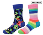 Happy Socks Baby/Kids' Stripe Socks 2-Pack - Multi