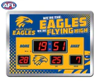 AFL West Coast Eagles Glass Scoreboard LED Clock