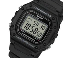 Casio Unisex 43.2mm W218H-1A Illuminator Digital Resin Watch - Black
