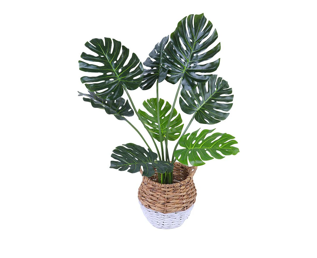 Faux Artificial Home Decor Potted Monstera Plant Indoor Fake Plant 90CM Tall AU