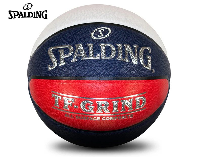 Spalding TF-Grind Basketball - Red/White/Navy