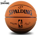 Spalding NBA Game Ball Series Size 7 Rubber Outdoor Basketball - Tan