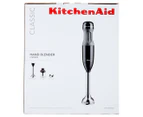KitchenAid Classic 2 Speed Hand Blender & Chopper Set - Onyx Black