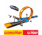 Hot Loop Wheels Dash Drag Racing Track Playset 2 Vehicles Race Gift Toy Car Game