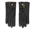 Dents Men's Classic Leather Gloves w 100% Wool Lining Winter Warm - Black