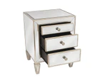 Mirrored 3 Drawer Bedside Antique Seamless