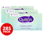 3 x Quilton 3 Ply Soft Cooling Lotion Facial Tissues Menthol & Eucalyptus 95pk