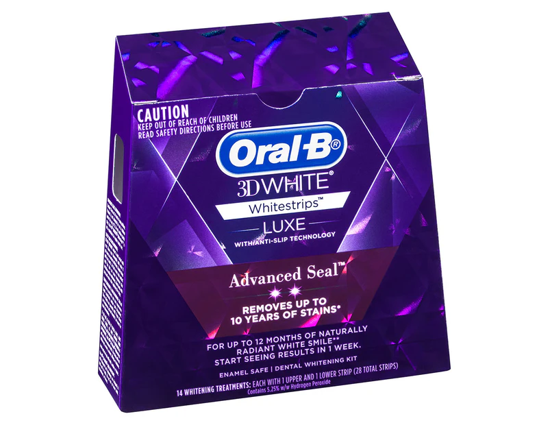 Oral-B 3D White Luxe Advanced Seal Whitestrips 14 Treatments