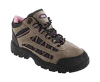 Dek Womens Grassmere Lace-Up Ankle Trek & Trail Boots (Grey/Pink) - DF208