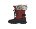 Trespass Unisex Kids Lanche Faux Fur Snow Boots (Merlot) - TP4909
