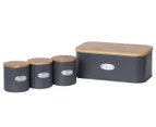 Sherwood 4-Piece Bread Box & Canister Set