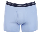 Kenneth Cole Men's Cotton Stretch Boxer Brief 3-Pack - Grey Heather/Belair/Vig