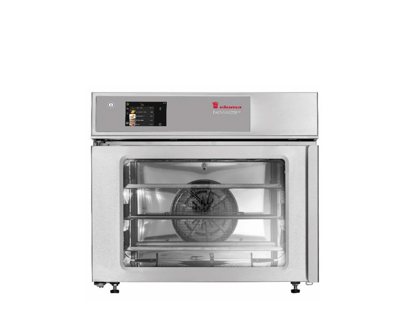 Eloma 3 X 440 X 350 Compact Electric Baking Oven With Water Tank, Multitouch Controls, Active Dehumidification And Left Hand Hinged Door - Silver