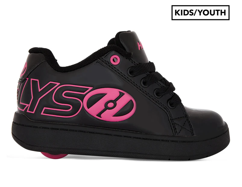 Heelys Girls' Split Em 1-Wheel Skate Shoes - Black/Neon Pink/Speckle