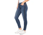 Calvin Klein Jeans Women's CKJ 011 Mid Rise Skinny Jean - Taronga Blue Side Stripe