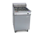 Austheat Freestanding Electric Fryer rapid recovery, 3 baskets RB-AF813R Standing Deep Fryers - Silver