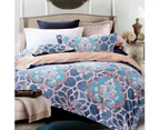 250TC Cotton Reversible Quilt Cover Set Kelsey