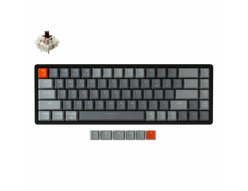 Keychron K6 RGB Aluminium Keyboard - brown switch K6-Q3 K6-Q3