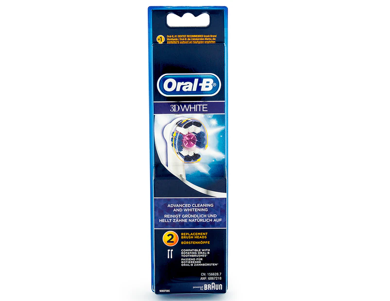 Oral-B 3D White Replacement Brush Heads 2pk